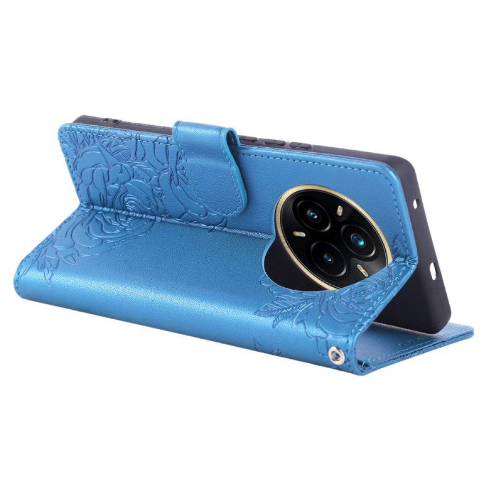 Leren Hoesje Voor Realme 14 Pro Plus 5g Kantprint