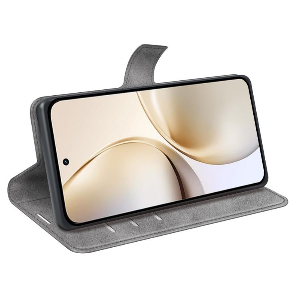 Leren Hoesje Voor Realme 14 Pro Plus 5g Leerstijl