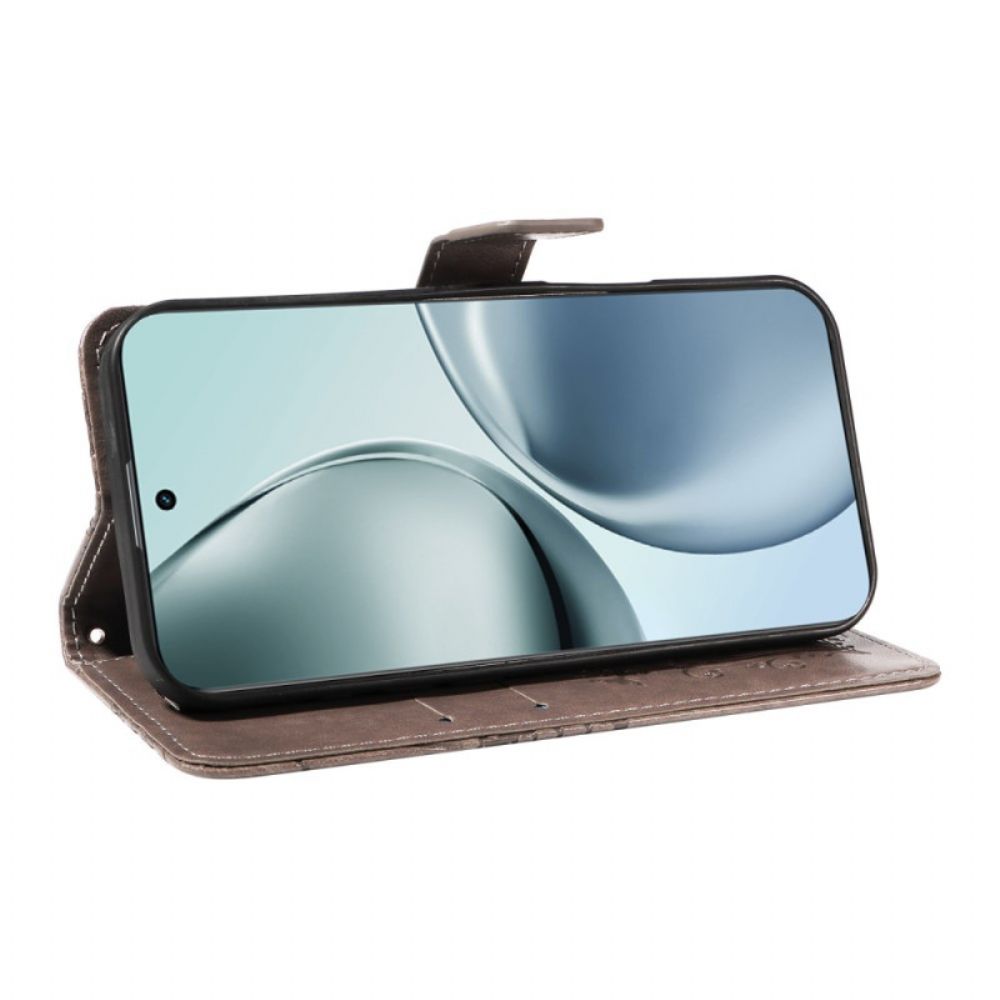 Leren Hoesje Voor Realme 14 Pro Plus 5g Reuzenvlinders