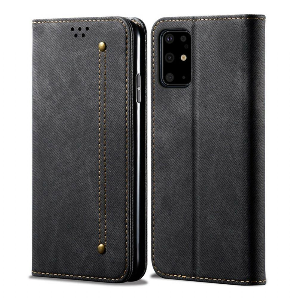 Bescherming Hoesje voor Samsung Galaxy S20 Plus 4G / 5G Folio-hoesje Denim Stof