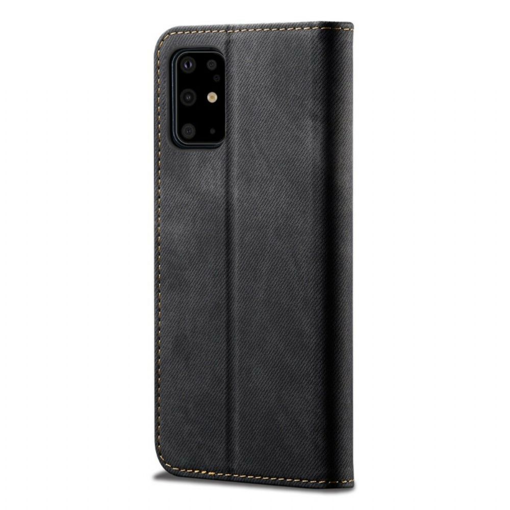 Bescherming Hoesje voor Samsung Galaxy S20 Plus 4G / 5G Folio-hoesje Denim Stof