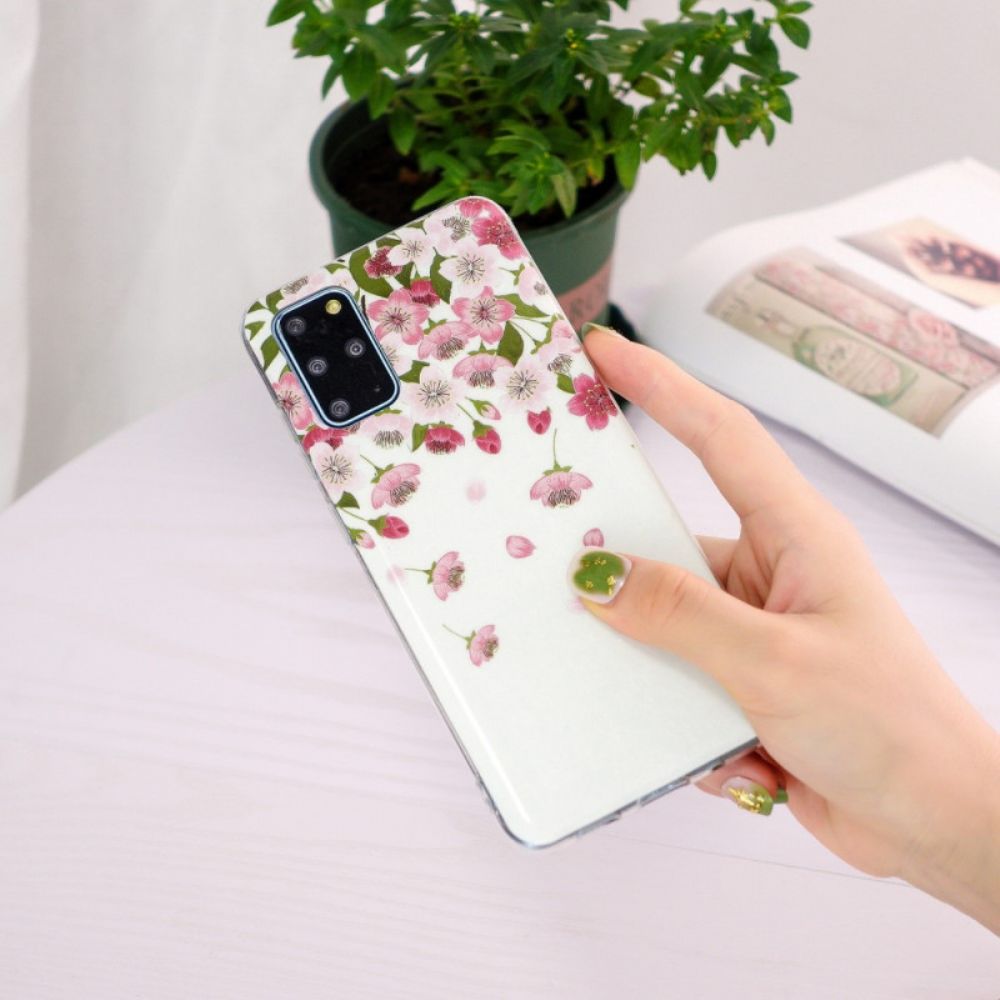 Hoesje voor Samsung Galaxy S20 Plus 4G / 5G Fluorescerende Bloemen