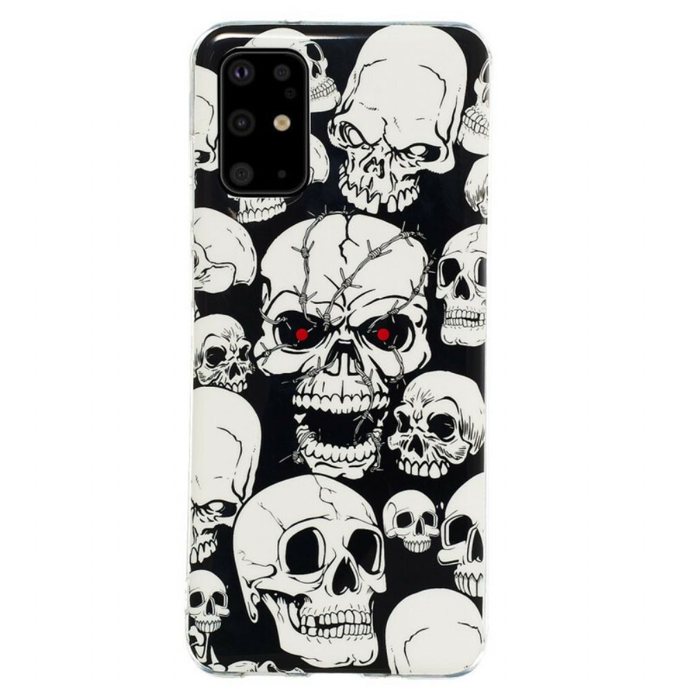 Hoesje voor Samsung Galaxy S20 Plus 4G / 5G Fluorescerende Schedels