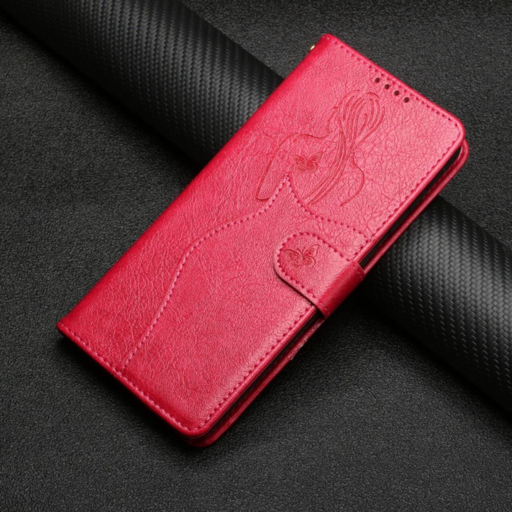 Leren Hoesje voor Samsung Galaxy S20 Plus 4G / 5G Kunstleer Silhouet