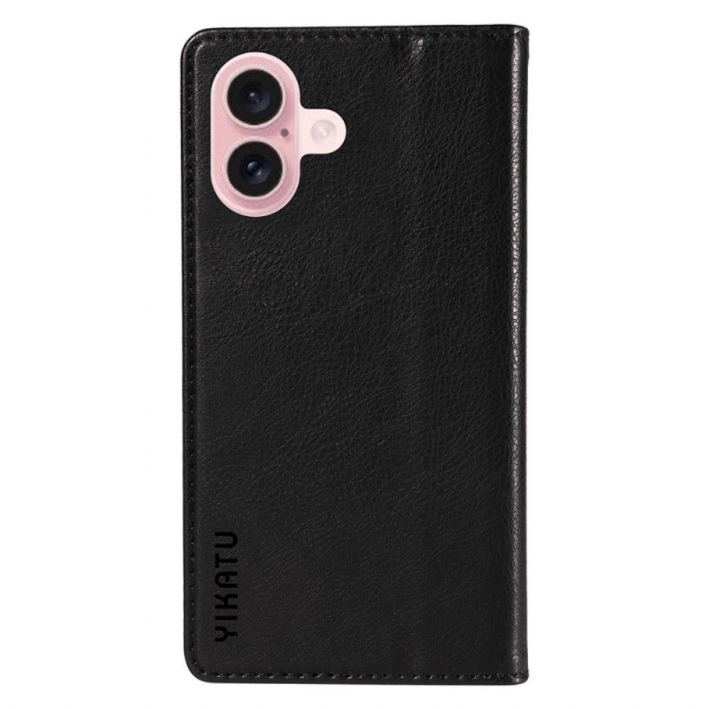 Folio-hoesje iPhone 16 Telefoonhoesje Vintage Yikatu