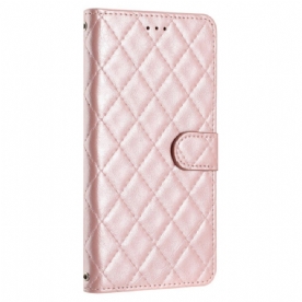 Leren Hoesje iPhone 16 Gewatteerd Bescherming Hoesje