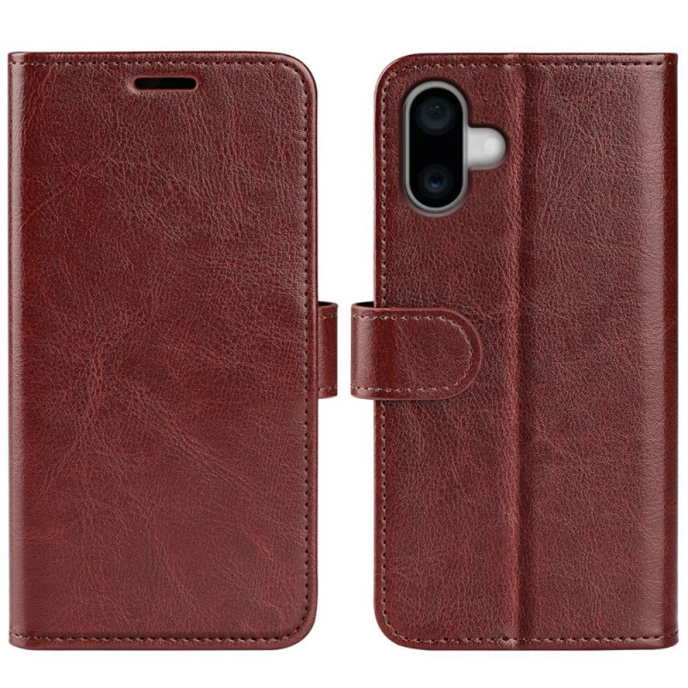 Leren Hoesje iPhone 16 Vintage Bescherming Hoesje