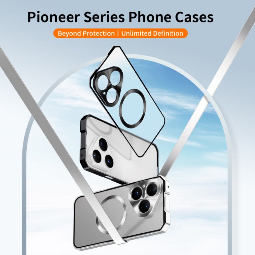 Case Hoesje Huawei Pura 80 Telefoonhoesje Magsafe Met Metalen Frame