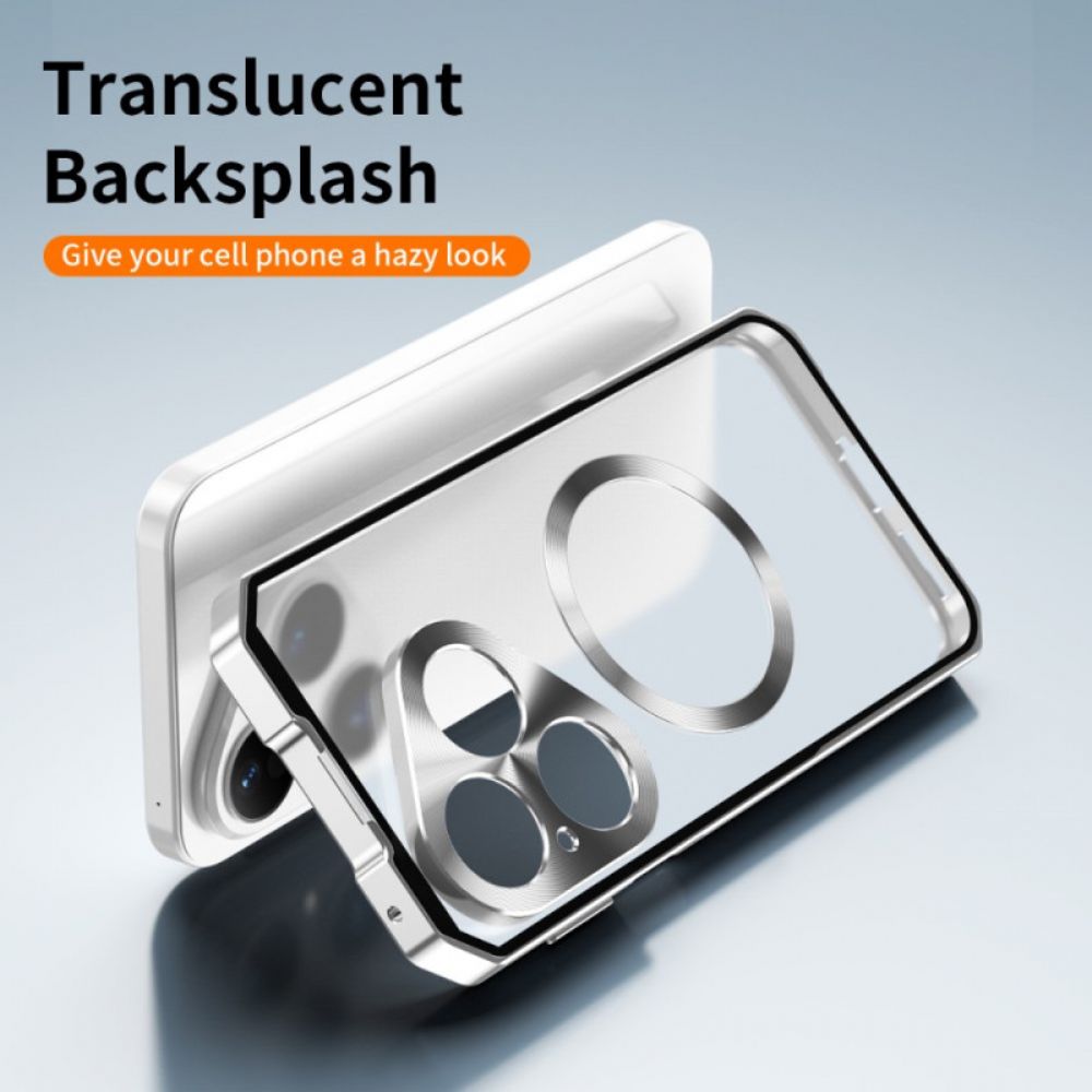 Case Hoesje Huawei Pura 80 Telefoonhoesje Magsafe Met Metalen Frame