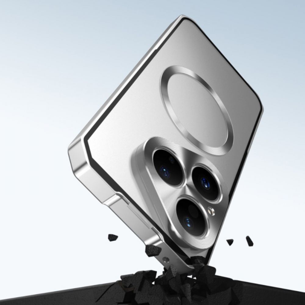 Case Hoesje Huawei Pura 80 Telefoonhoesje Magsafe Met Metalen Frame