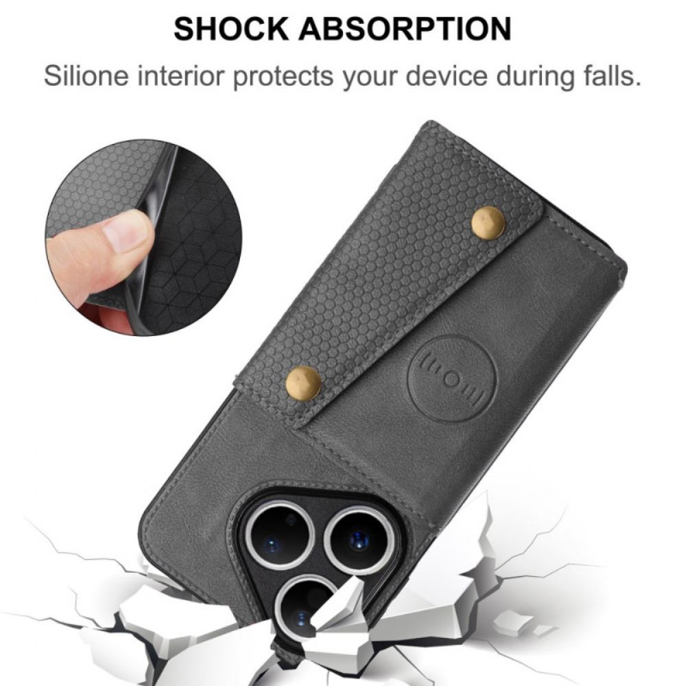 Cover Hoesje Huawei Pura 80 Telefoonhoesje Kaart Met Lederlook Houder