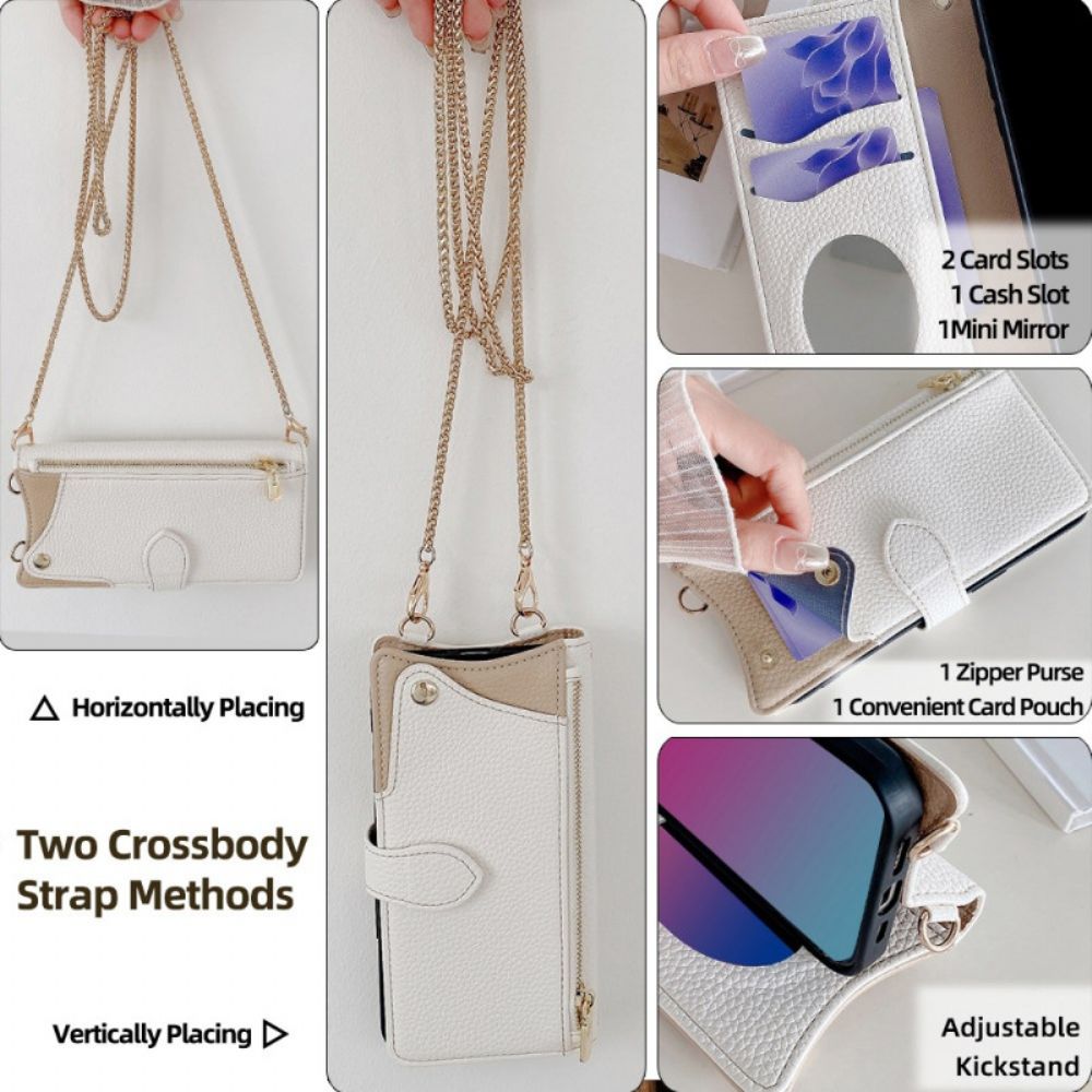 Folio-hoesje Huawei Pura 80 Portemonnee Met Ketting