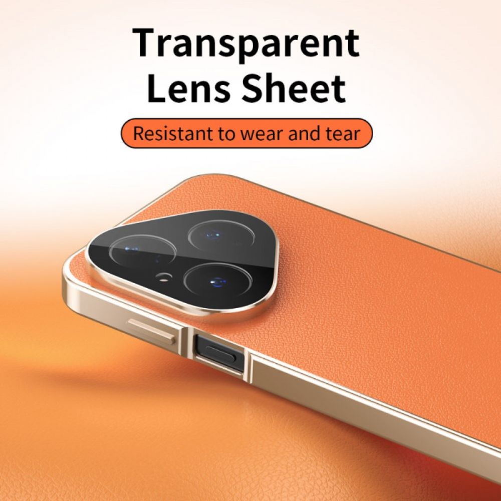 Hoesje Huawei Pura 80 Lederen Ontwerp En Gehard Glazen Schermbeschermer