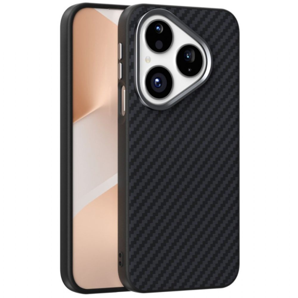 Hoesje Huawei Pura 80 Magsafe Koolstofvezeltextuur Abeel Bescherming Hoesje