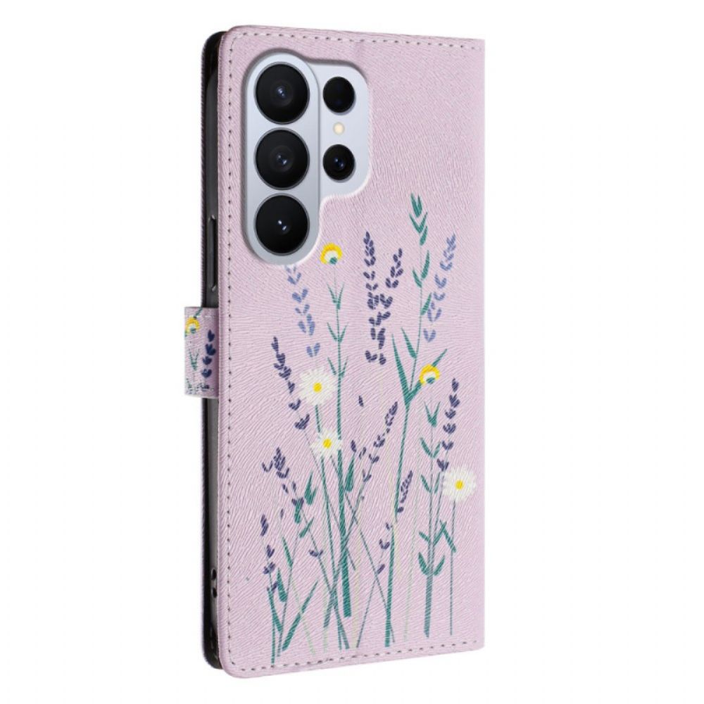Flip Case Leren Samsung Galaxy S26 Ultra Lavendel