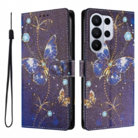 Folio-hoesje Samsung Galaxy S26 Ultra Telefoonhoesje Kostbare Vlinders