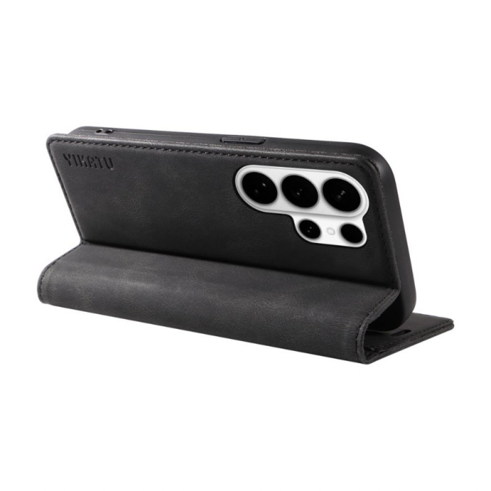 Folio-hoesje Samsung Galaxy S26 Ultra Telefoonhoesje Yikatu Suède-effect