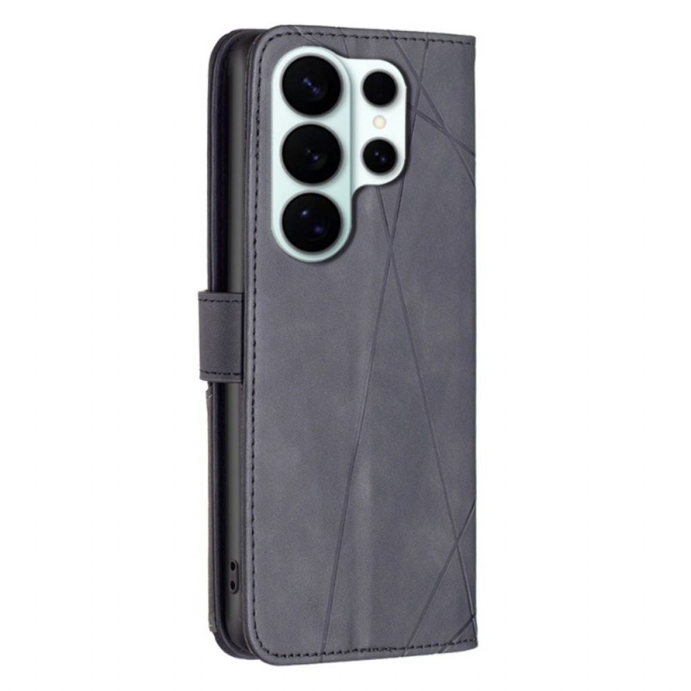 Leren Hoesje Samsung Galaxy S26 Ultra Binfen Geometrische Kleur Bescherming Hoesje