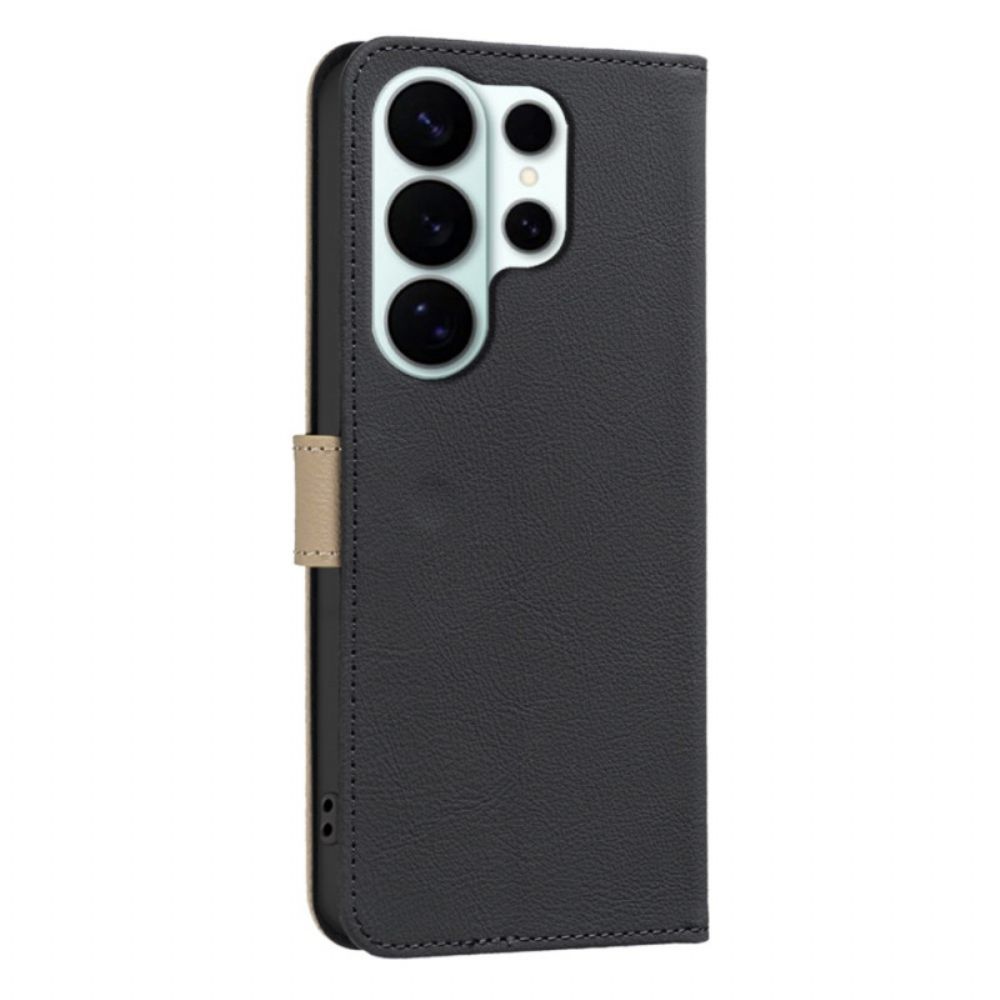 Leren Hoesje Samsung Galaxy S26 Ultra Binfen Kleur Bloemendesign Bescherming Hoesje