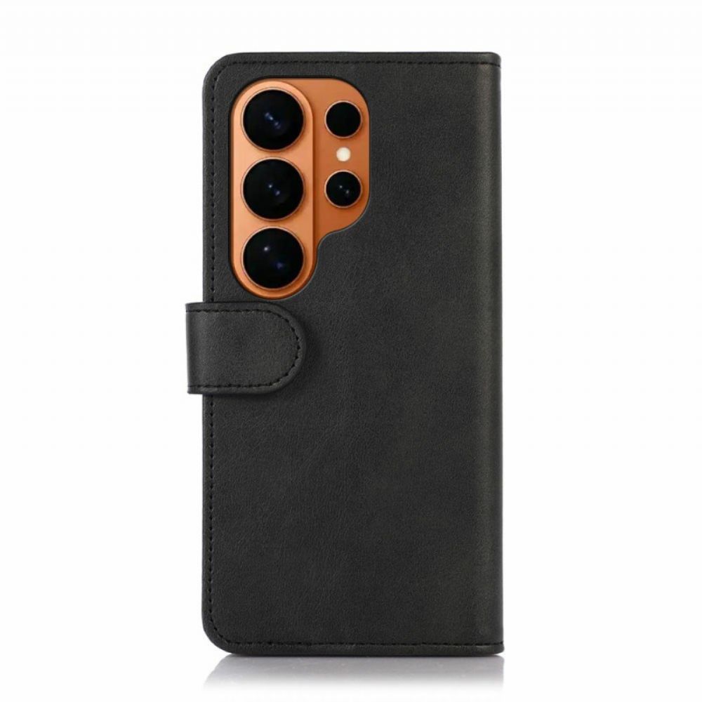 Leren Hoesje Samsung Galaxy S26 Ultra Klassiek Leereffect