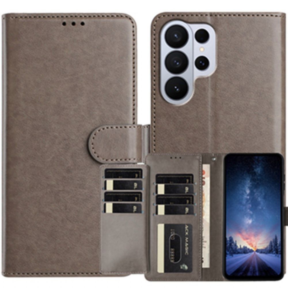 Leren Hoesje Samsung Galaxy S26 Ultra Kunstleer Met 8 Kaartsleuven