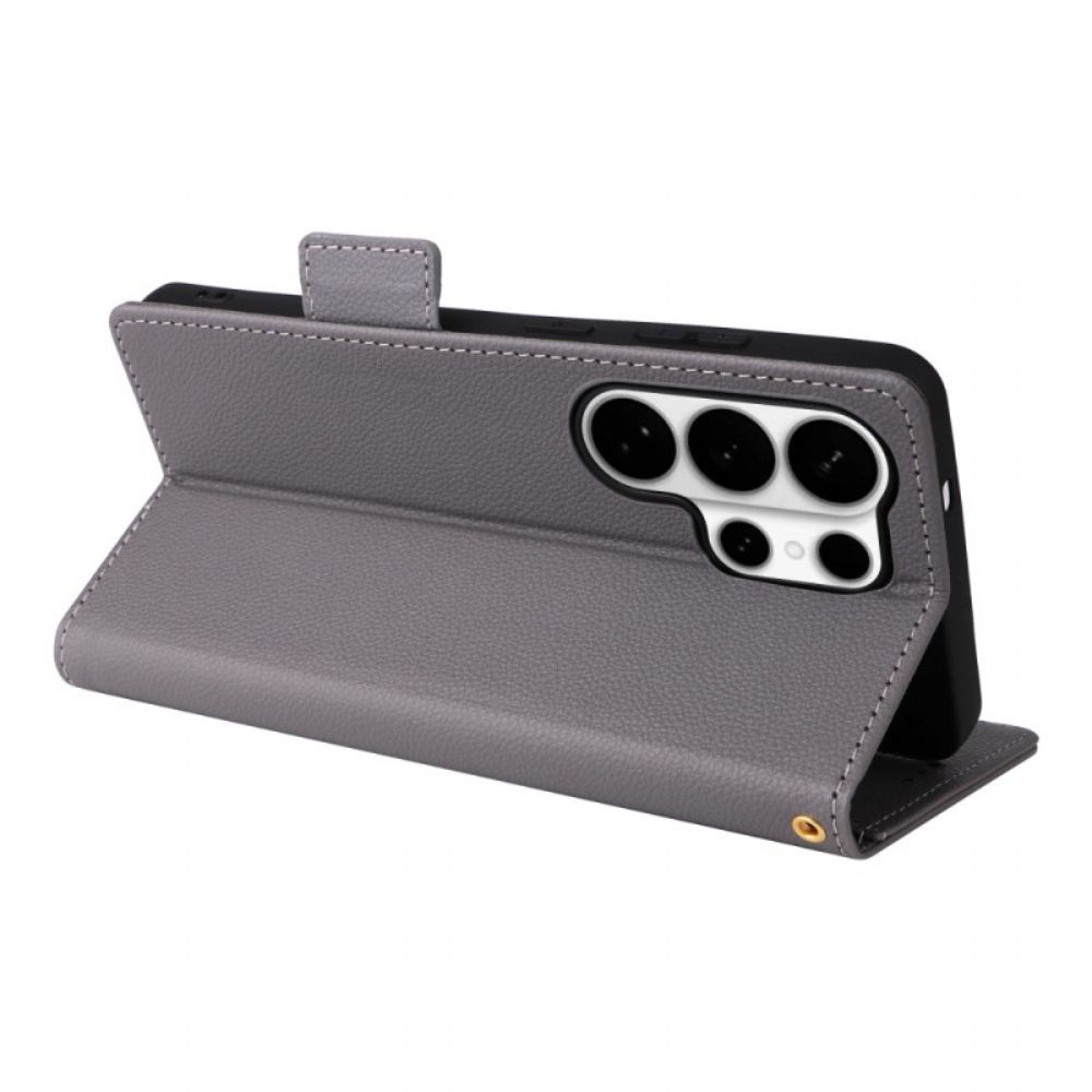 Leren Hoesje Samsung Galaxy S26 Ultra Kunstleer Met Bandje Bescherming Hoesje