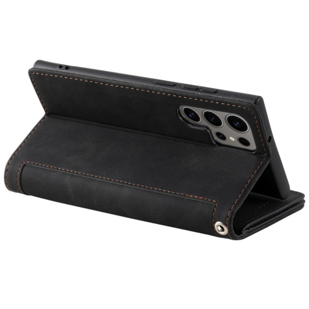 Leren Hoesje Samsung Galaxy S26 Ultra Portemonnee Met 9 Kaartsleuven