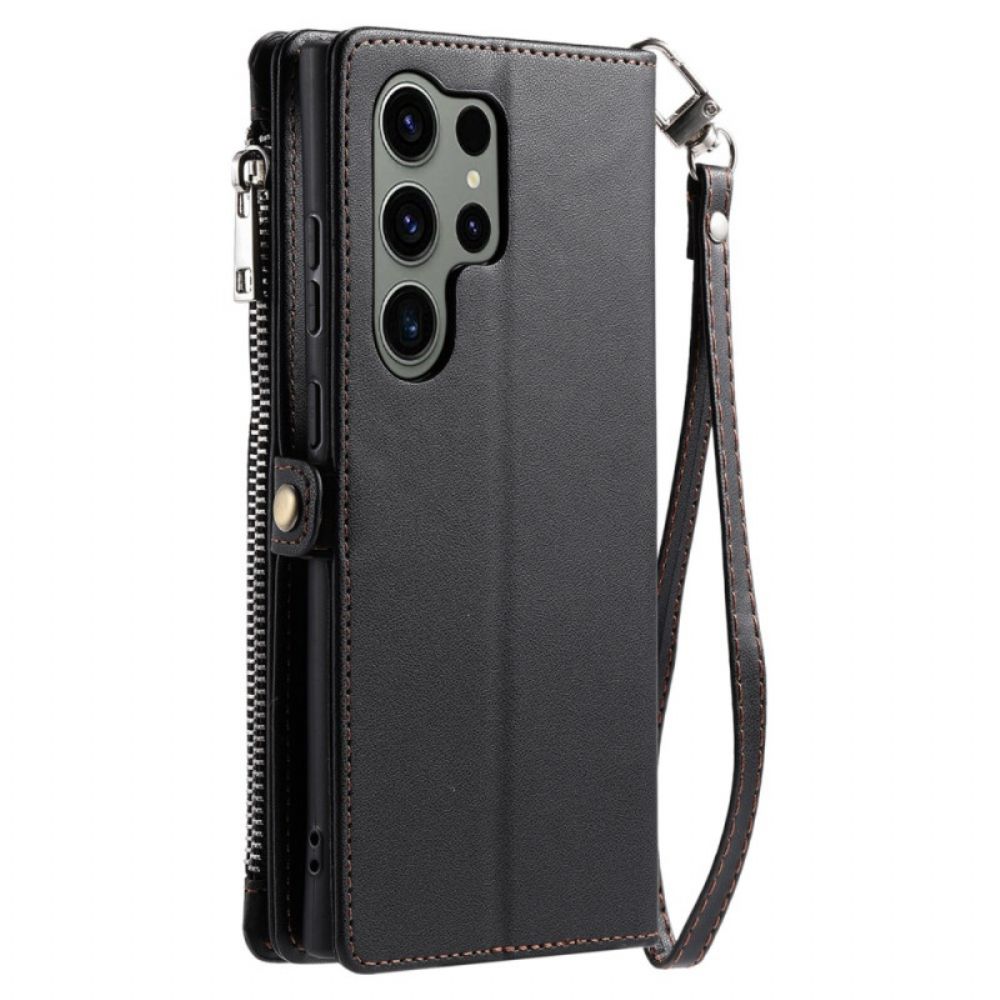 Leren Hoesje Samsung Galaxy S26 Ultra Premium Ontwerp Bescherming Hoesje