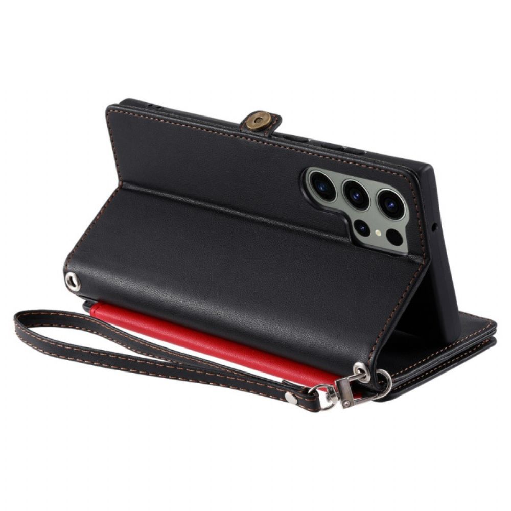 Leren Hoesje Samsung Galaxy S26 Ultra Premium Ontwerp Bescherming Hoesje