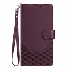 Leren Hoesje Samsung Galaxy S26 Ultra Rfid-blokkerend Kubusontwerp Bescherming Hoesje