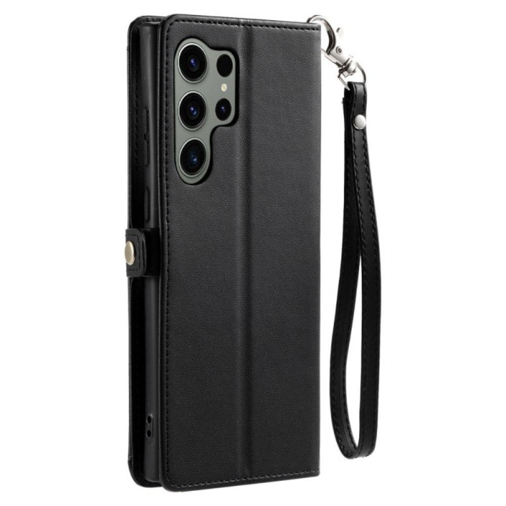 Leren Hoesje Voor Samsung Galaxy S26 Ultra Clutch