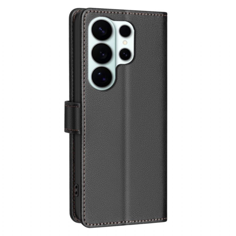 Leren Hoesje Voor Samsung Galaxy S26 Ultra Klassieke Binfen-kleur