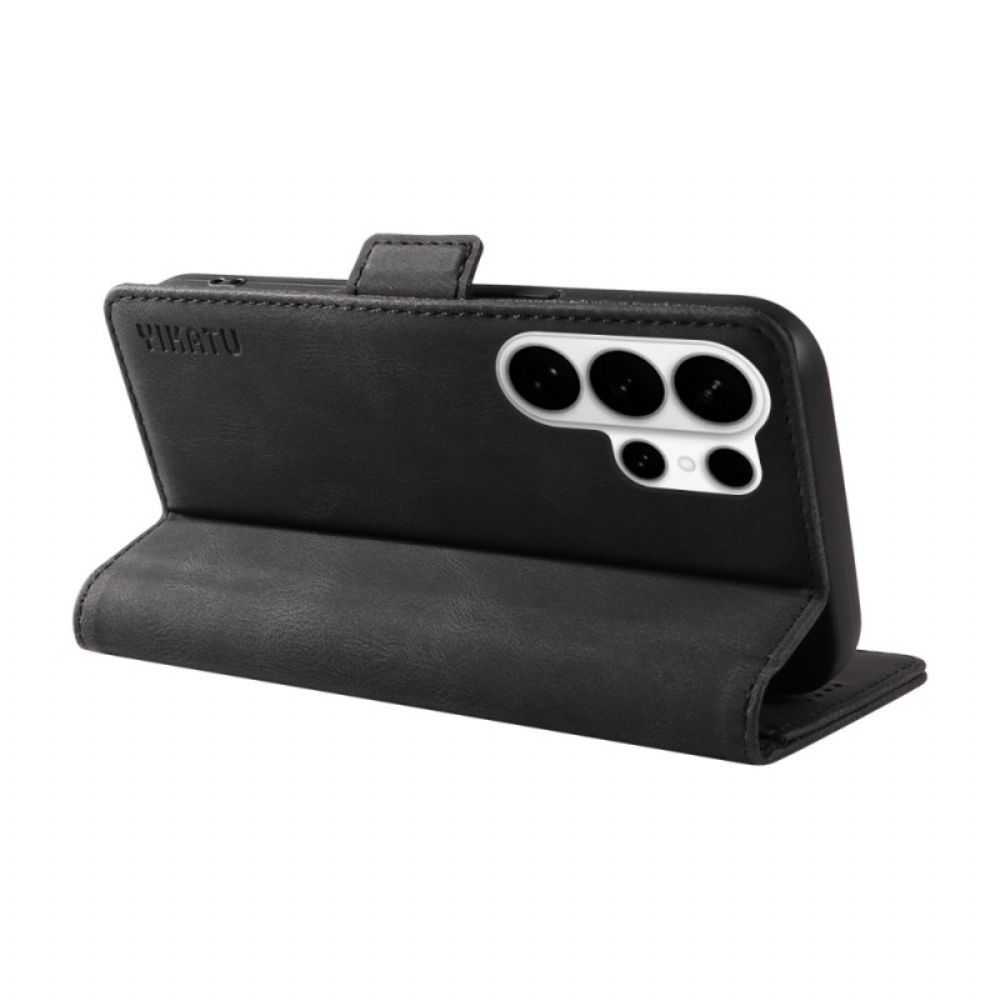 Leren Hoesje Voor Samsung Galaxy S26 Ultra Yikatu Suède-effect