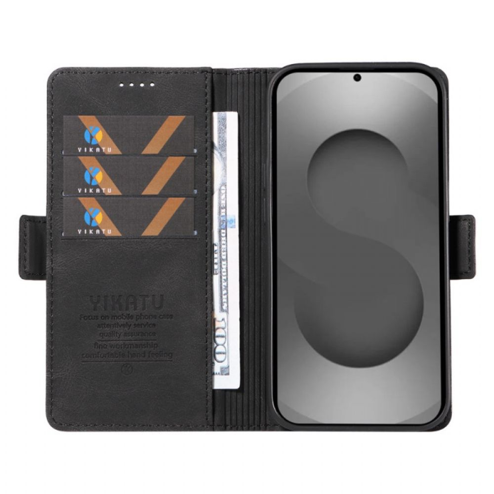 Leren Hoesje Voor Samsung Galaxy S26 Ultra Yikatu Suède-effect