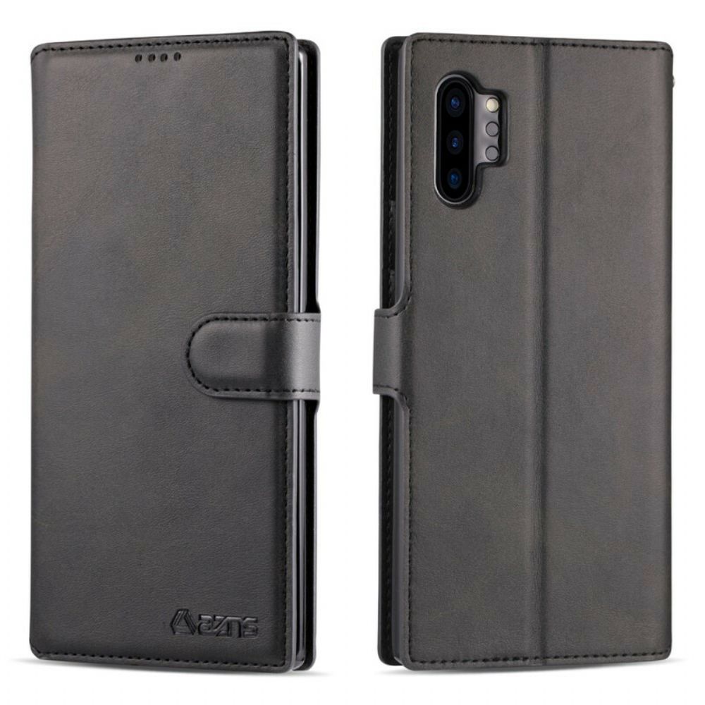 Folio-hoesje voor Samsung Galaxy Note 10 Plus Azns Retro