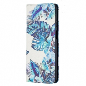 Bescherming Hoesje voor Samsung Galaxy A12 / M12 Folio-hoesje Bladeren