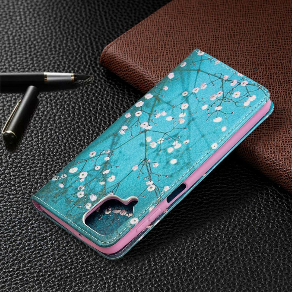Bescherming Hoesje voor Samsung Galaxy A12 / M12 Folio-hoesje Bloeiende Takken
