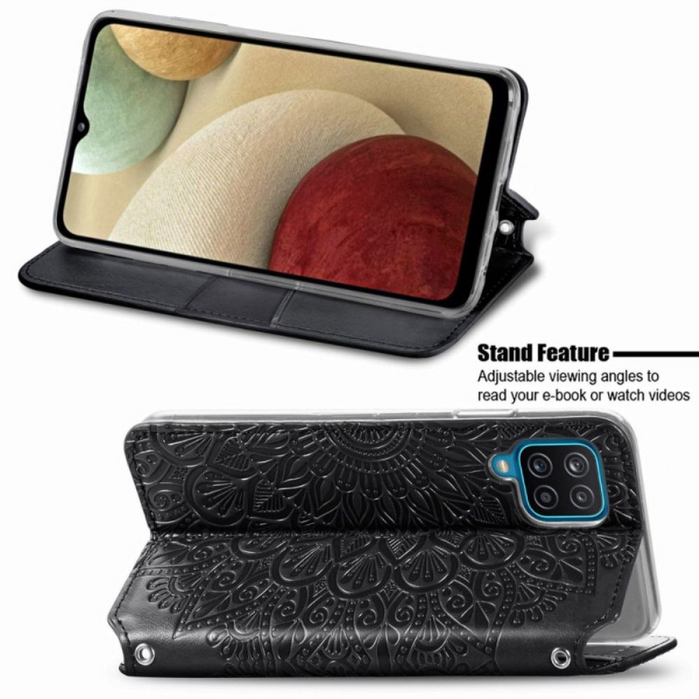Bescherming Hoesje voor Samsung Galaxy A12 / M12 Folio-hoesje Mandala's