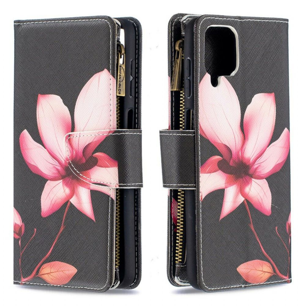 Folio-hoesje voor Samsung Galaxy A12 / M12 Bloemzak Met Rits