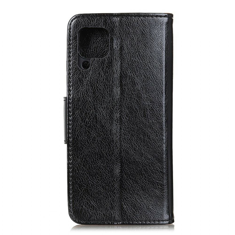Folio-hoesje voor Samsung Galaxy A12 / M12 Gesplitst Nappaleer