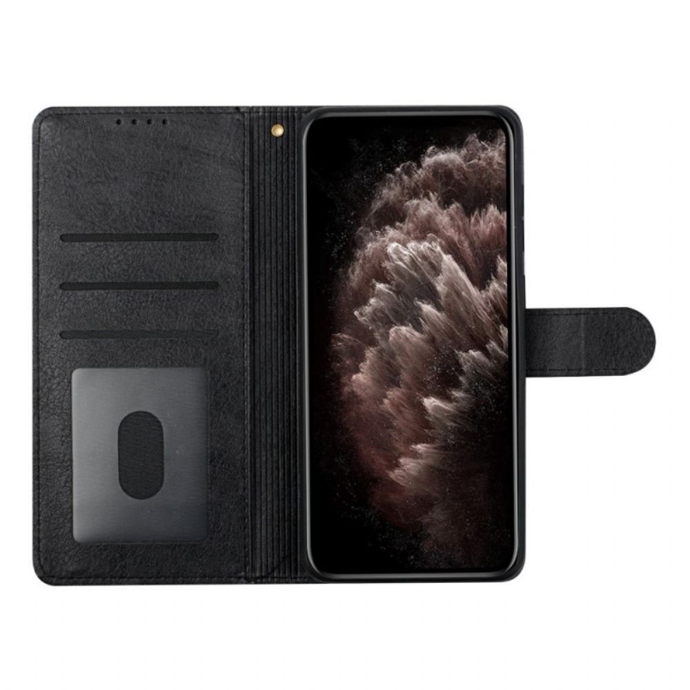 Folio-hoesje voor Samsung Galaxy A12 / M12 Kunstleer Silhouet