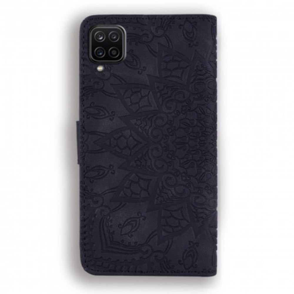 Folio-hoesje voor Samsung Galaxy A12 / M12 Mandala-afdruk