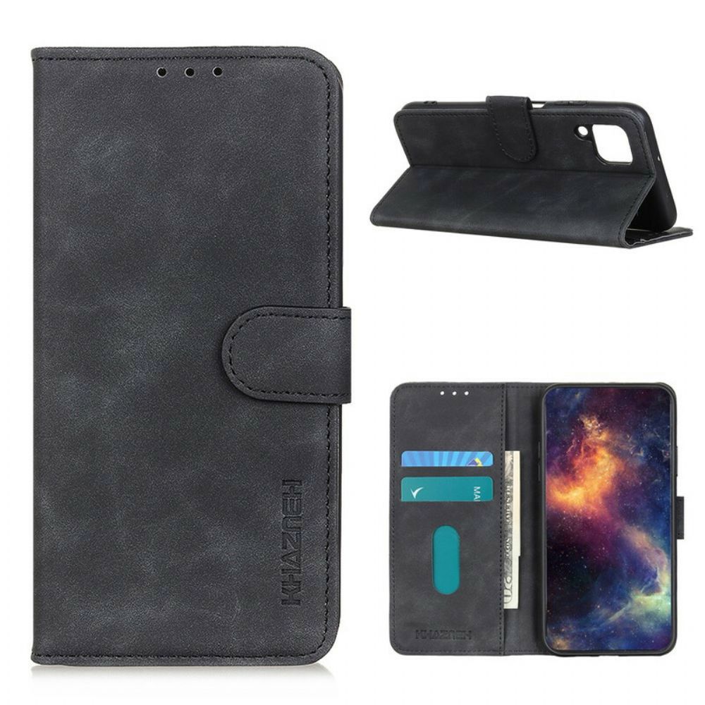 Folio-hoesje voor Samsung Galaxy A12 / M12 Vintage Leereffect Khazneh