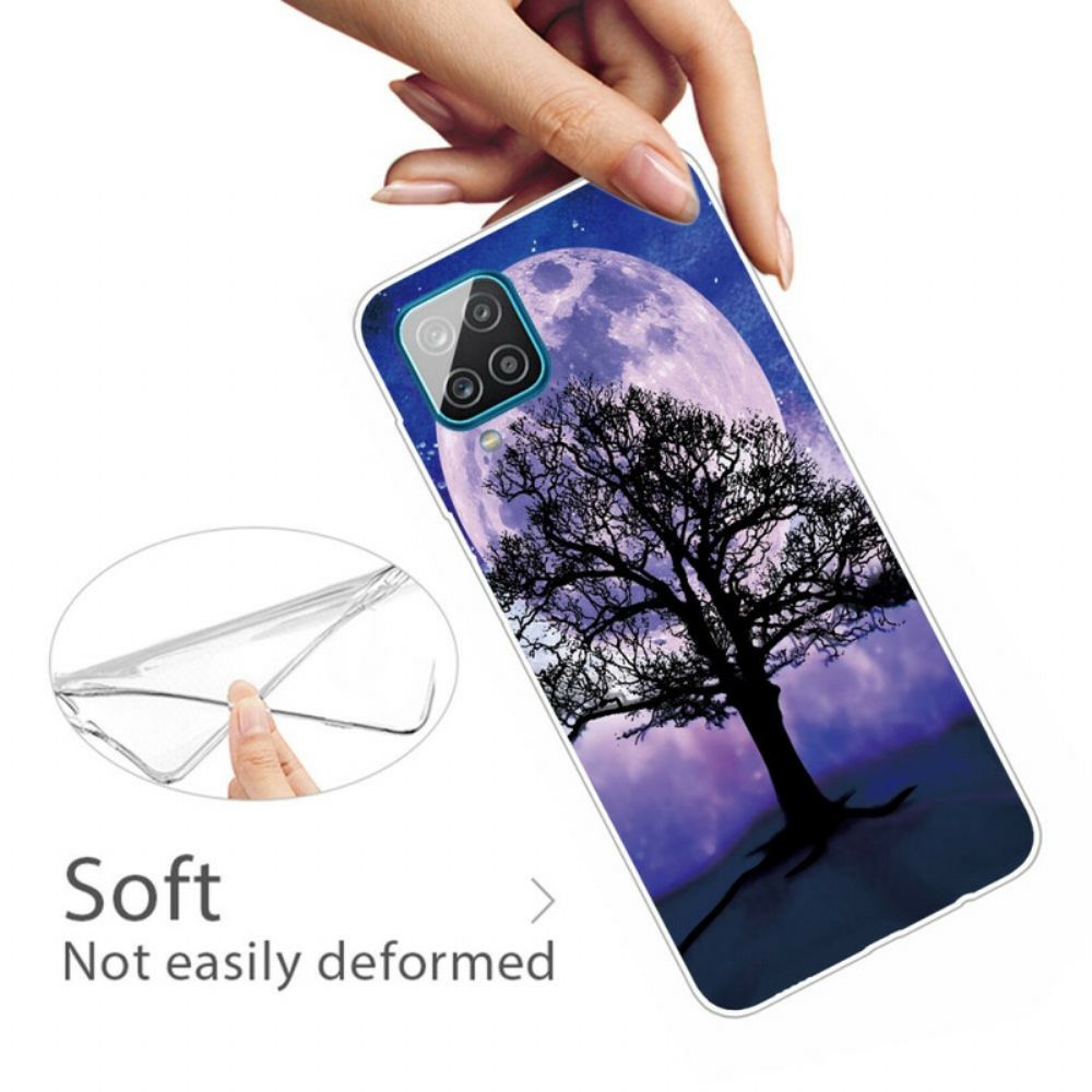 Hoesje voor Samsung Galaxy A12 / M12 Boom En Maan
