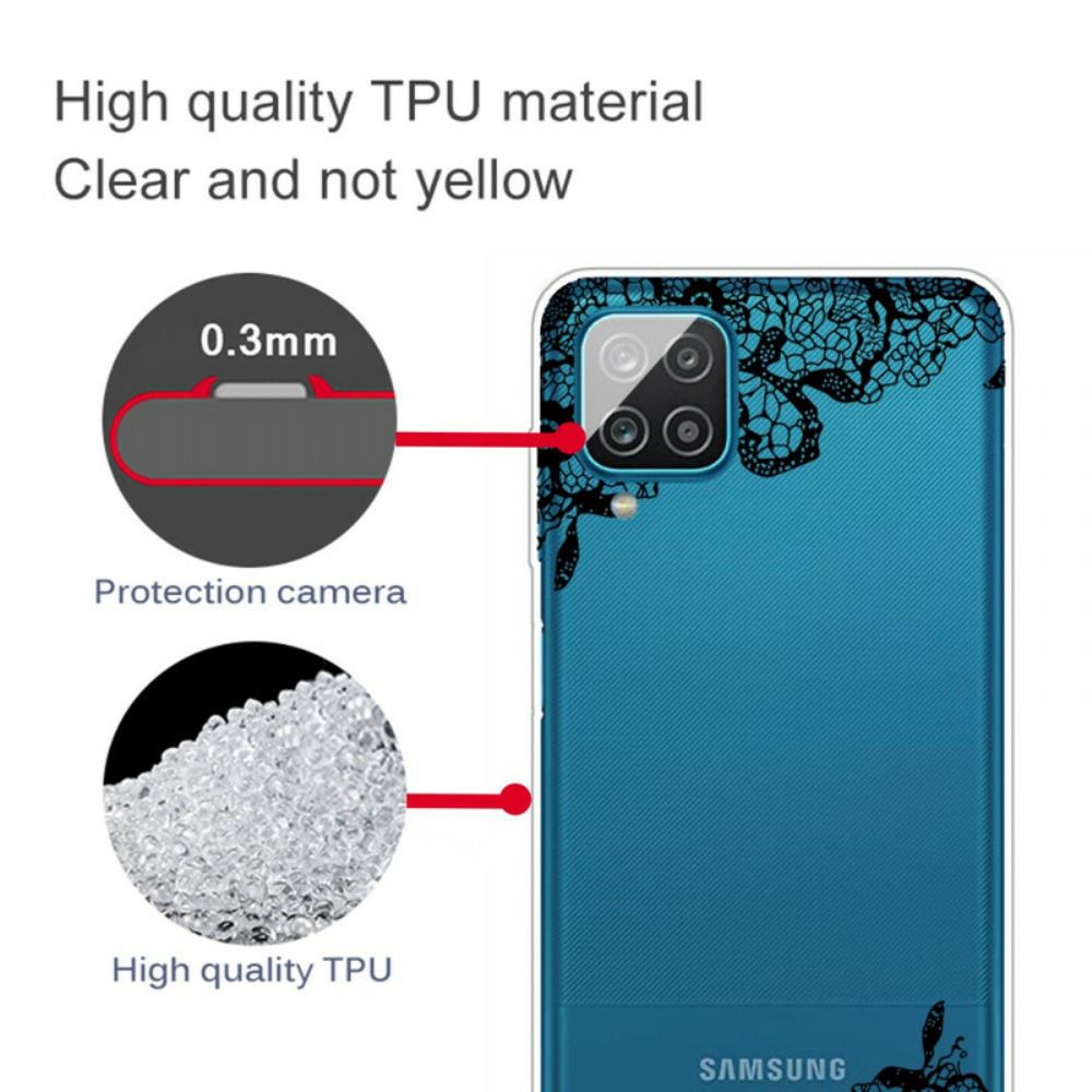 Hoesje voor Samsung Galaxy A12 / M12 Fijn Kant