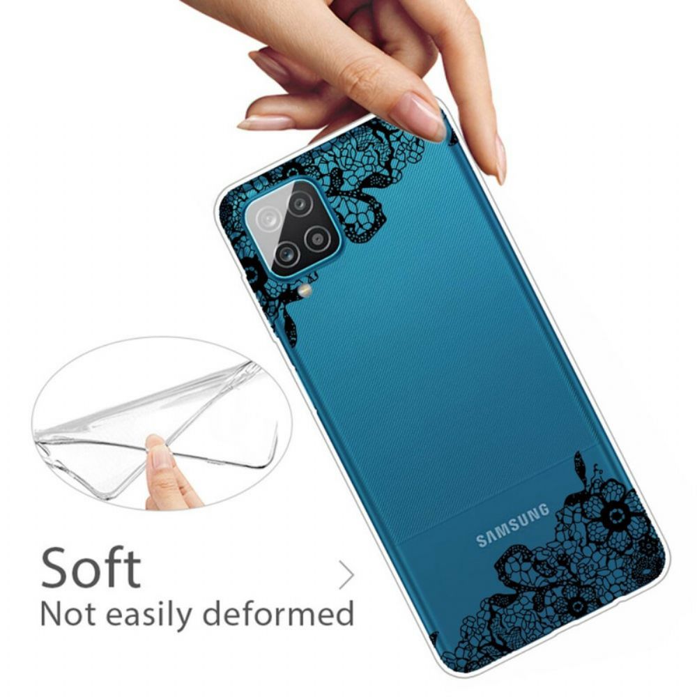 Hoesje voor Samsung Galaxy A12 / M12 Fijn Kant