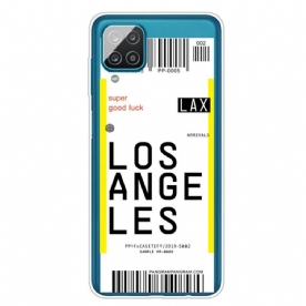 Hoesje voor Samsung Galaxy A12 / M12 Instapkaart Naar Los Angeles