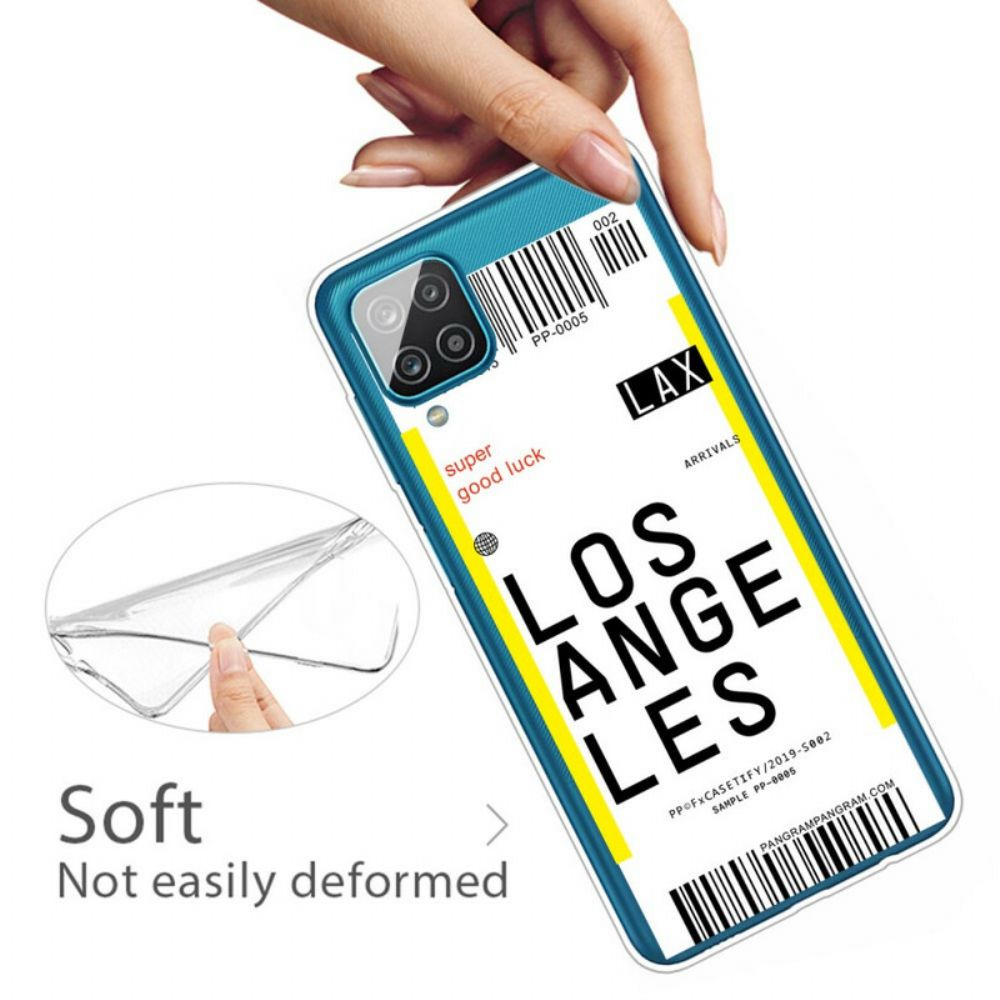 Hoesje voor Samsung Galaxy A12 / M12 Instapkaart Naar Los Angeles