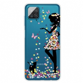 Hoesje voor Samsung Galaxy A12 / M12 Mooi Bloemhoofd