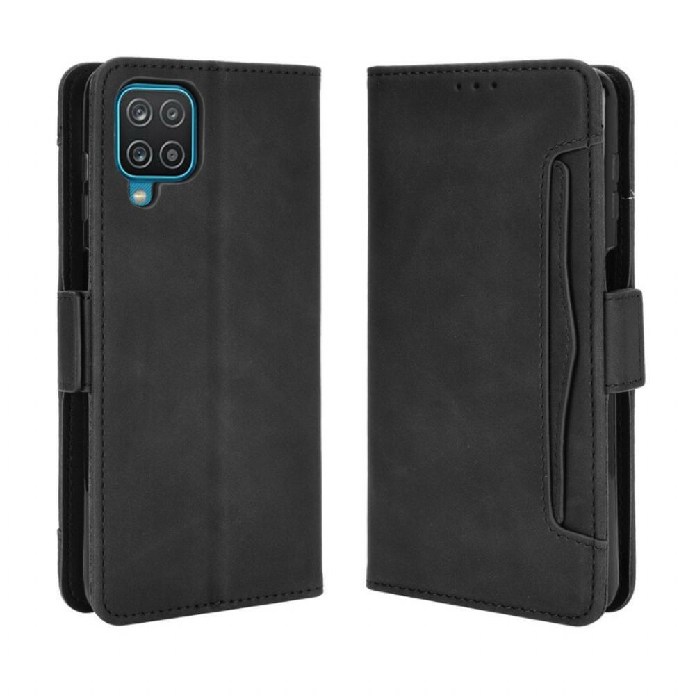 Leren Hoesje voor Samsung Galaxy A12 / M12 Eerste Klas Multi-kaart